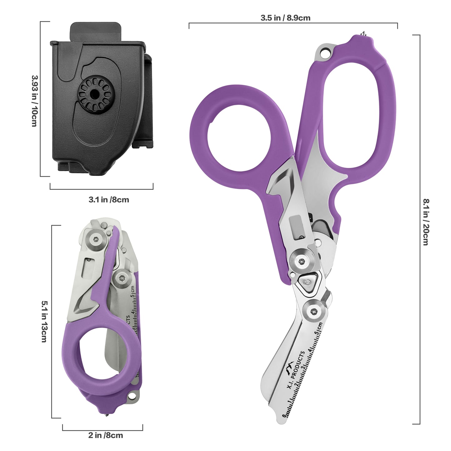 6-in-1 Trauma Shears (Purple)