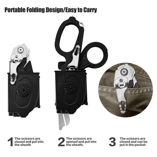 6-in-1 Trauma Shears (Black)