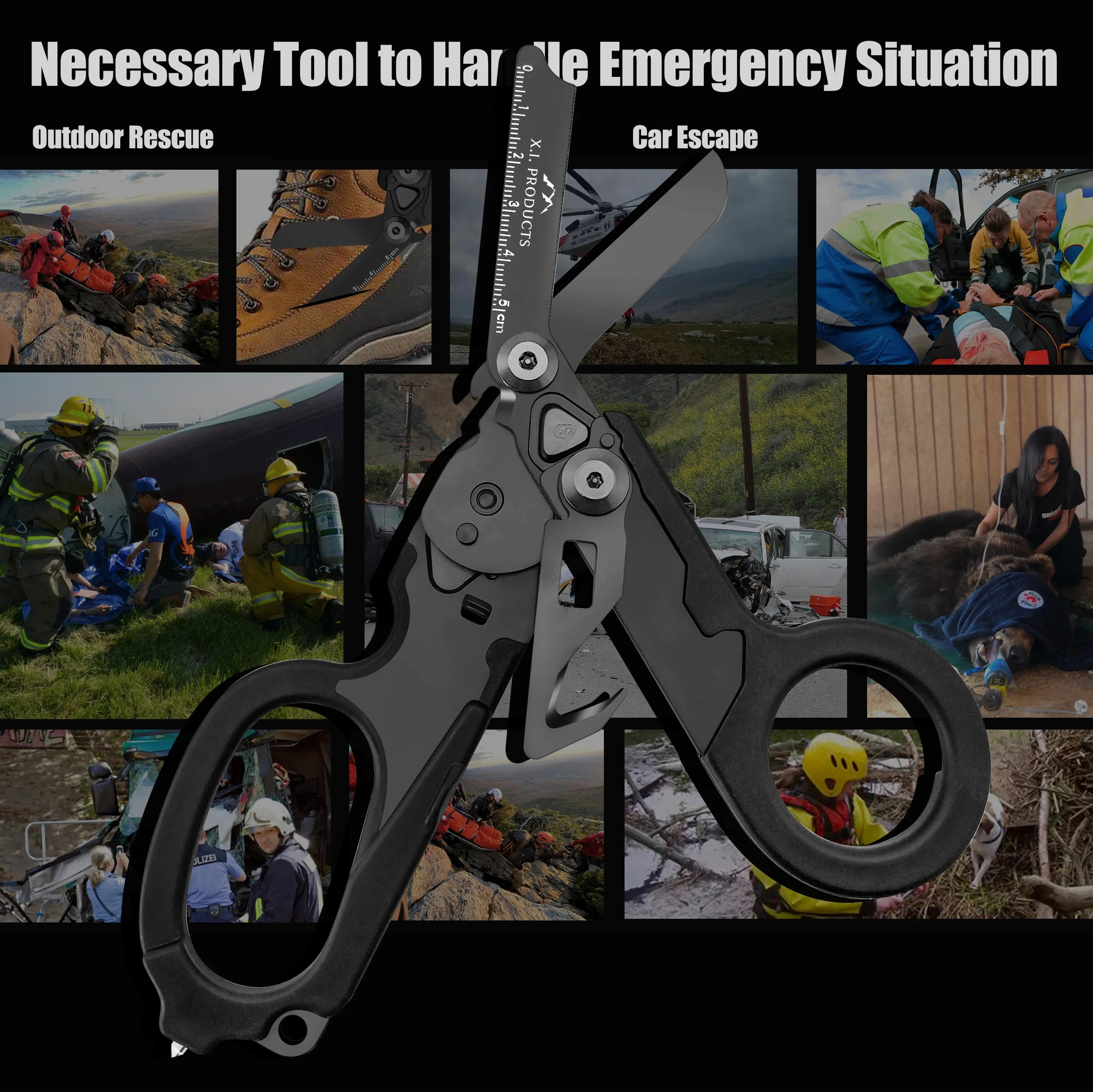 6-in-1 Trauma Shears (Carbon) X.I. Products