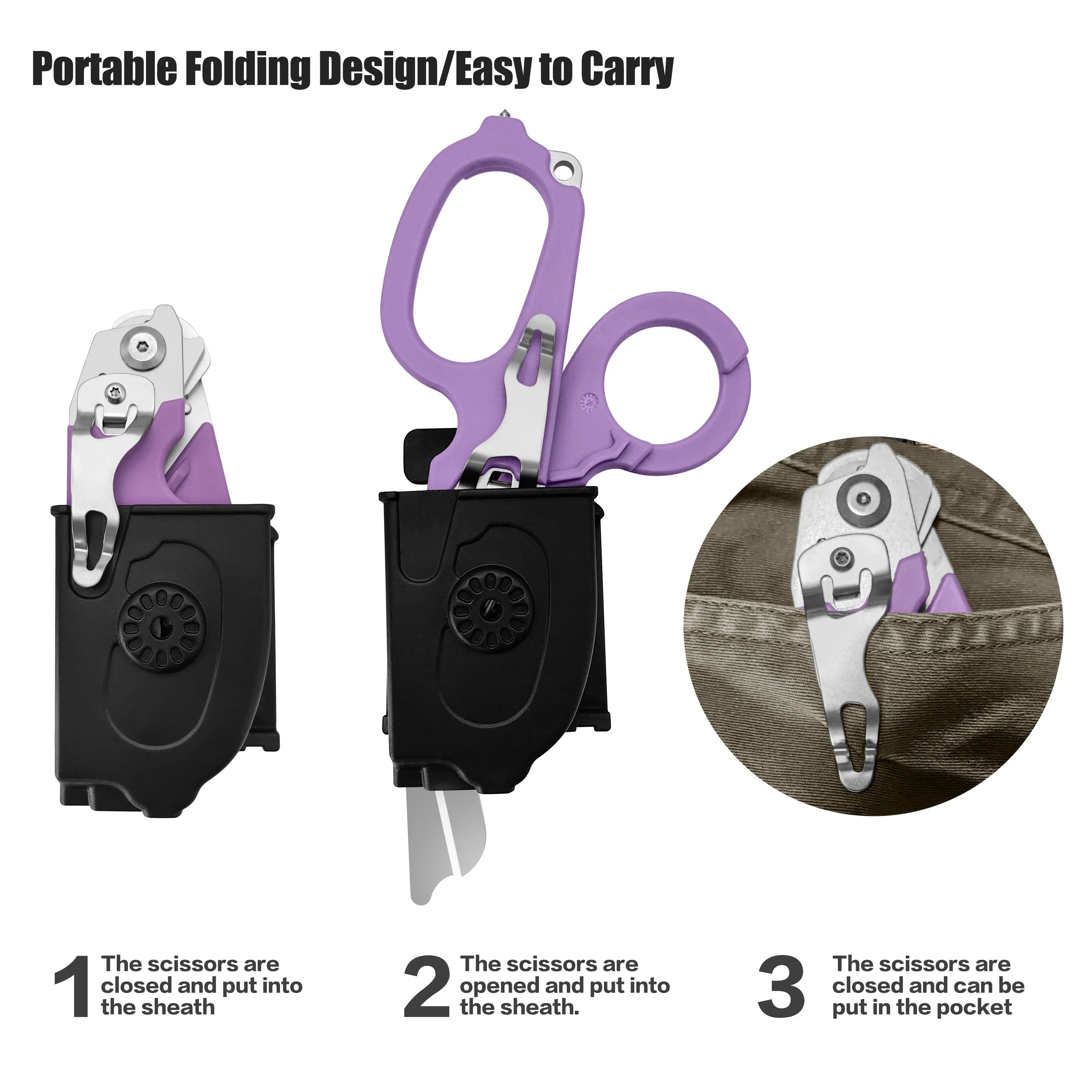 6-in-1 Trauma Shears (Purple) X.I. Products