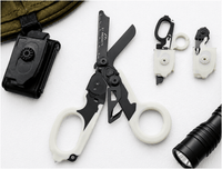 6-in-1 Foldable Trauma Shears - Carbon Black (Luminous) - X.I. Products