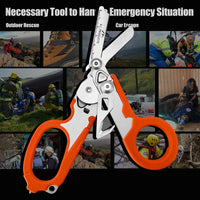 6-in-1 Foldable Trauma Shears (Orange) - X.I. Products
