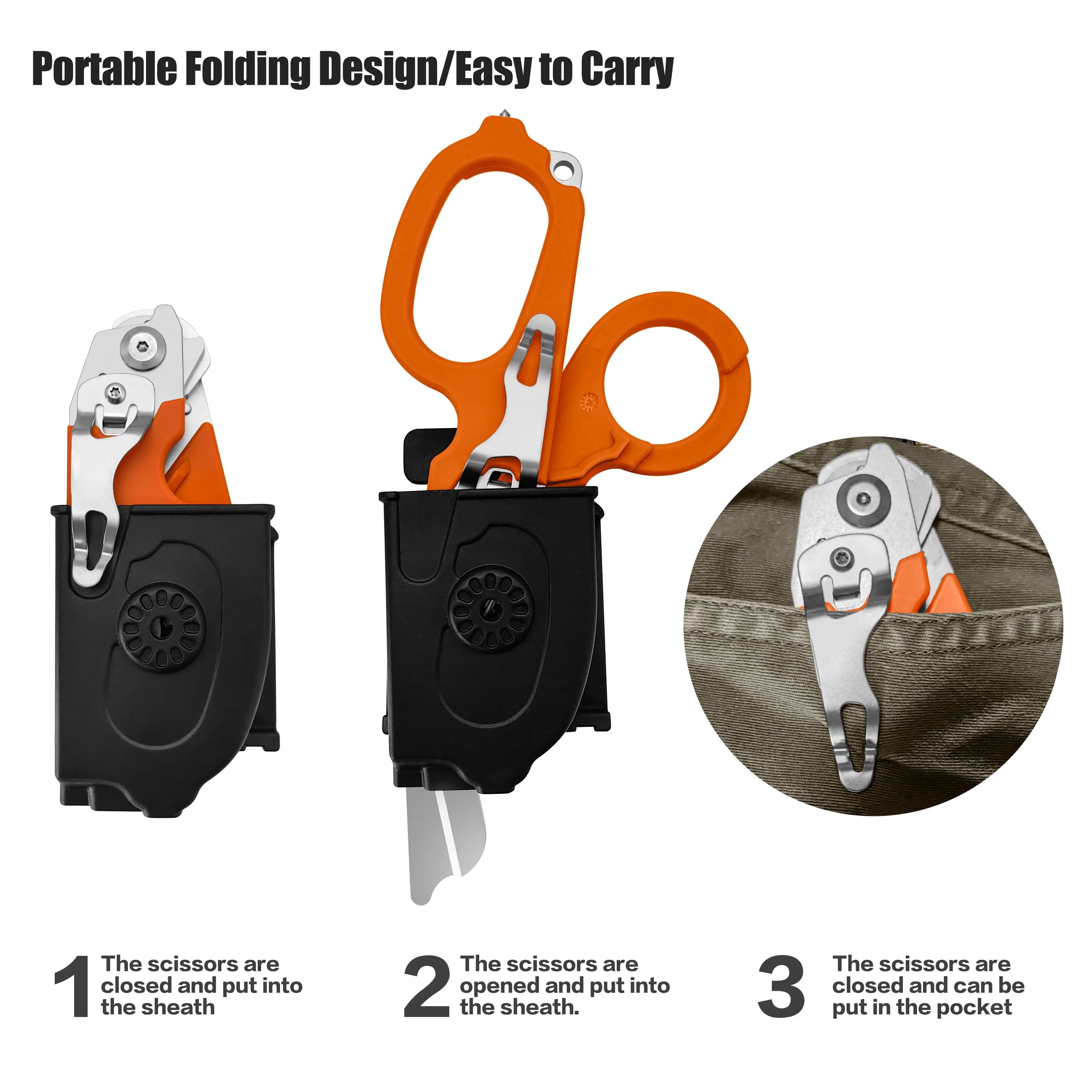 6-in-1 Trauma Shears (Orange) X.I. Products