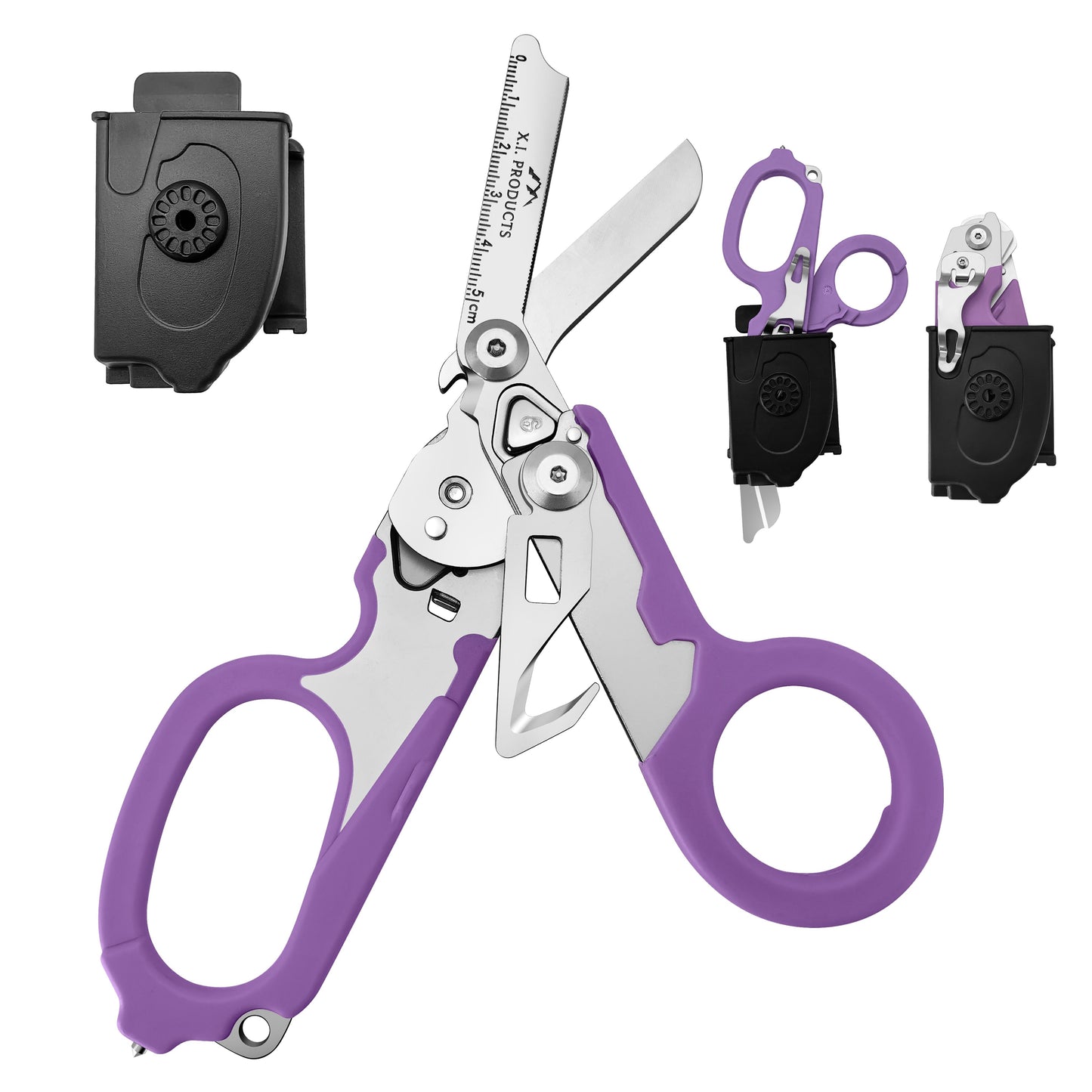 6-in-1 Trauma Shears (Purple)
