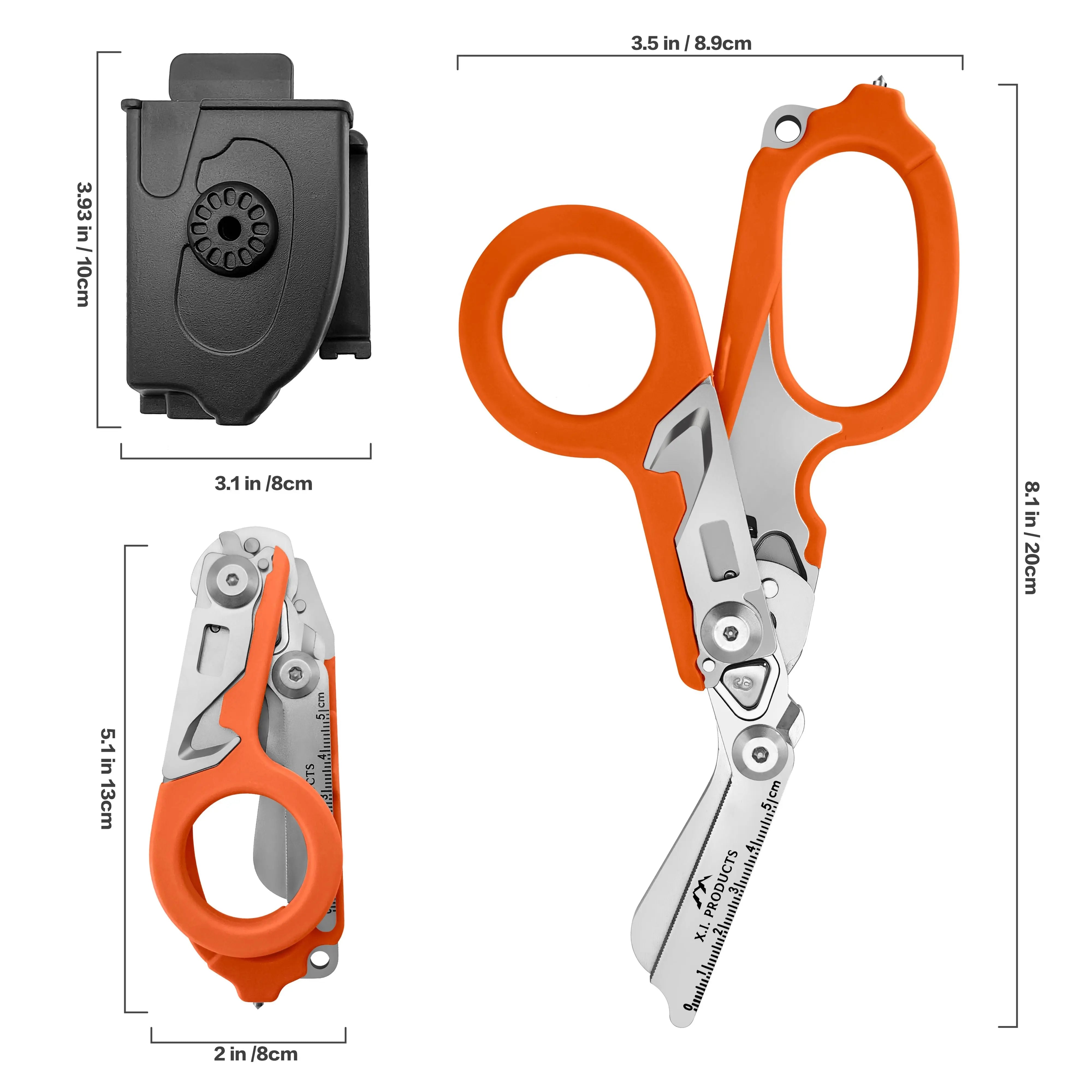 6-in-1 Trauma Shears (Orange) X.I. Products