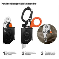 6-in-1 Trauma Shears (Orange and Black) X.I. Products