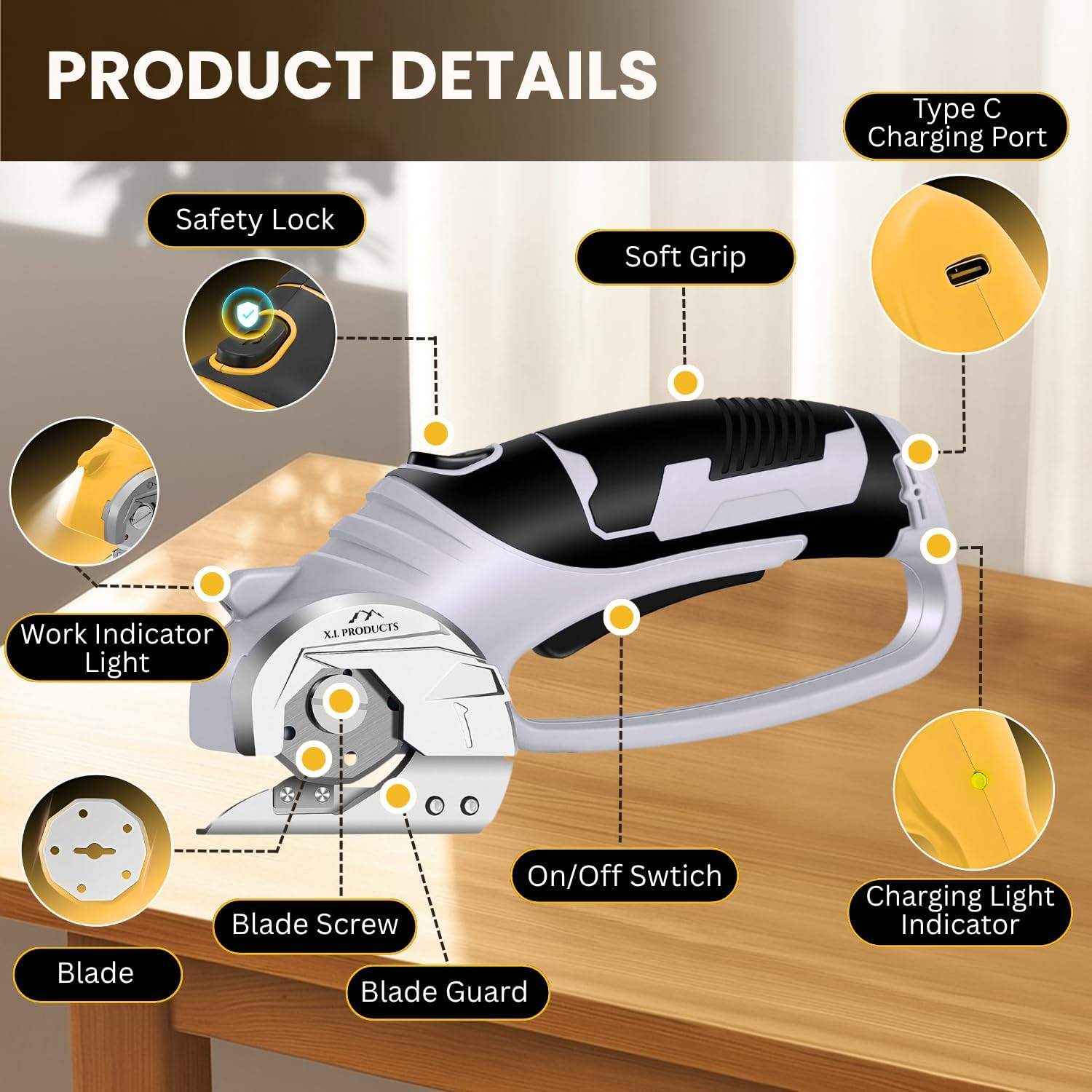 Cordless Electric Scissors X.I. Products