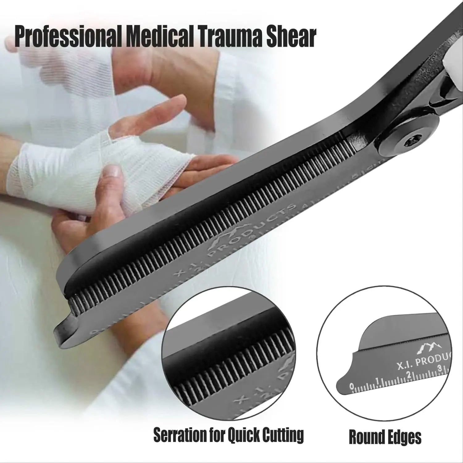 6-in-1 Trauma Shears (Orange and Black) X.I. Products