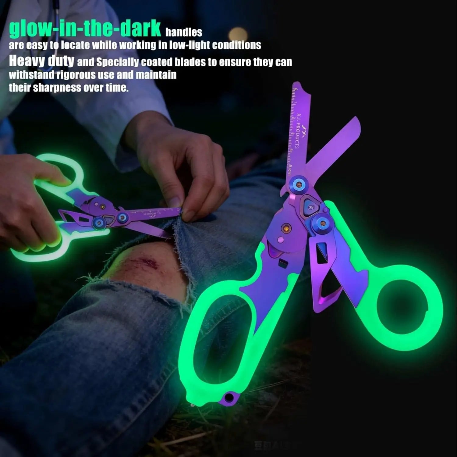 6-in-1 Trauma Shears (Purple Luminous) X.I. Products