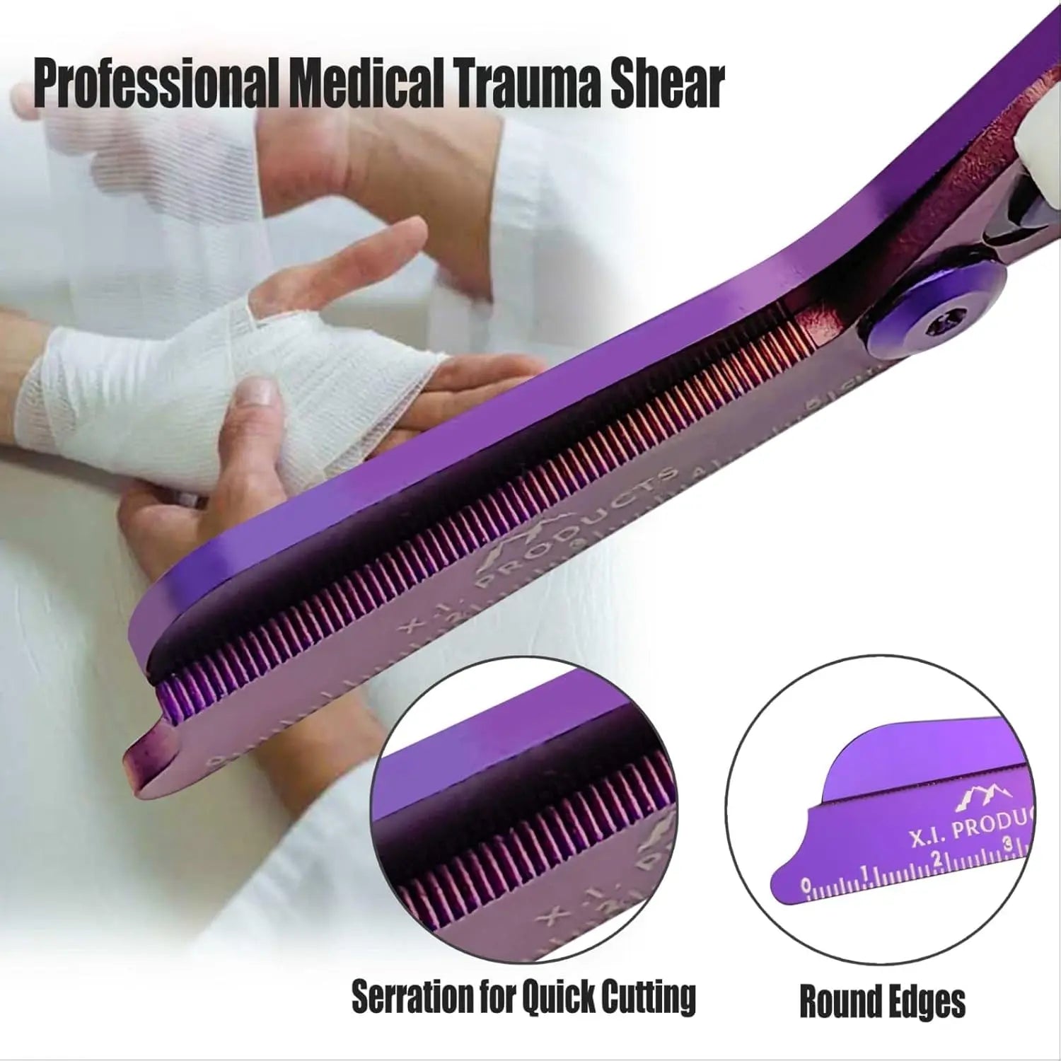 6-in-1 Trauma Shears (Purple Luminous) X.I. Products
