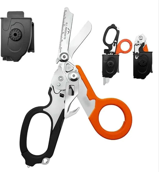 6-in-1 Trauma Shears (Orange and Black) X.I. Products